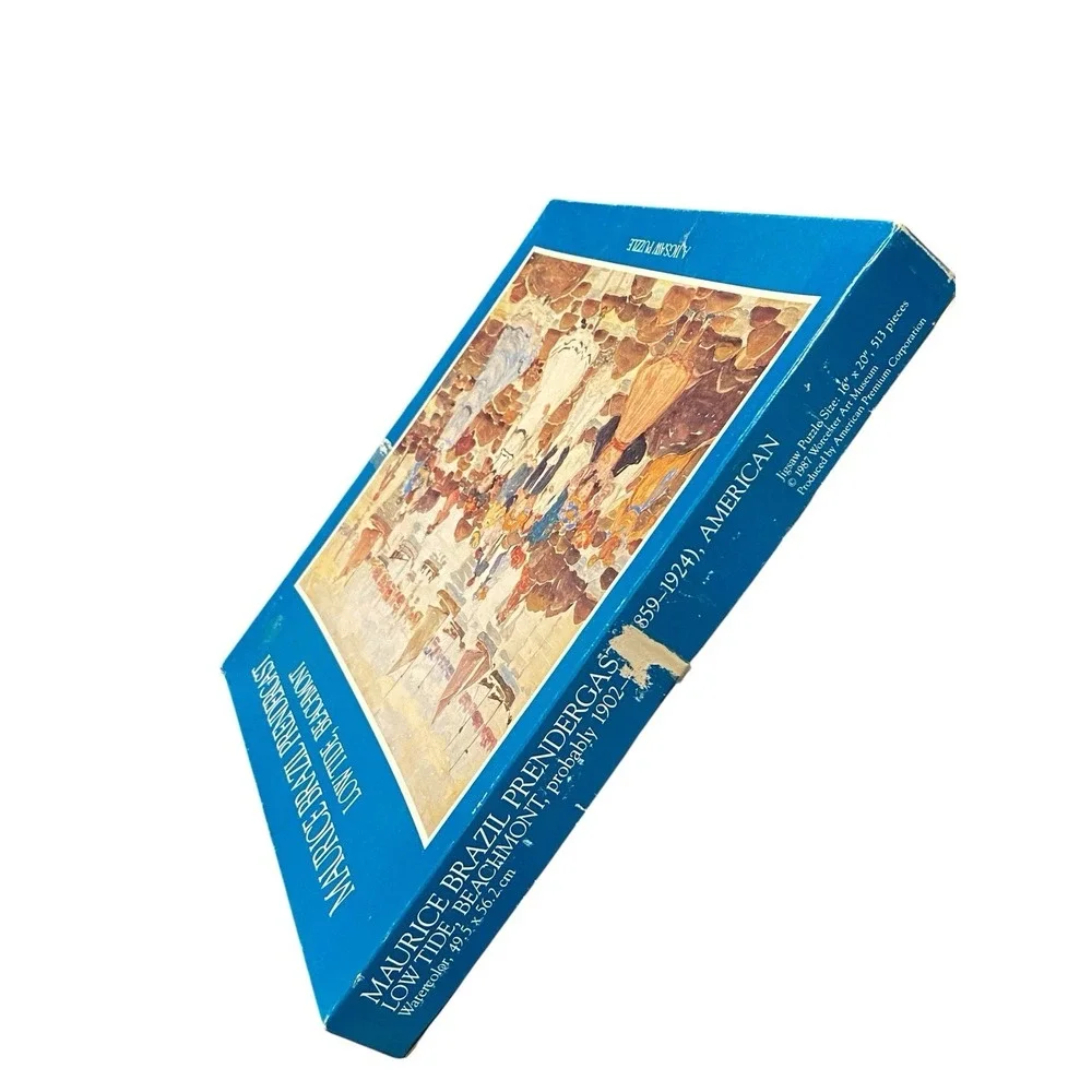 Maurice Prendergast Low Tide Beachmont 513 Piece Jigsaw Puzzle 1987 Complete